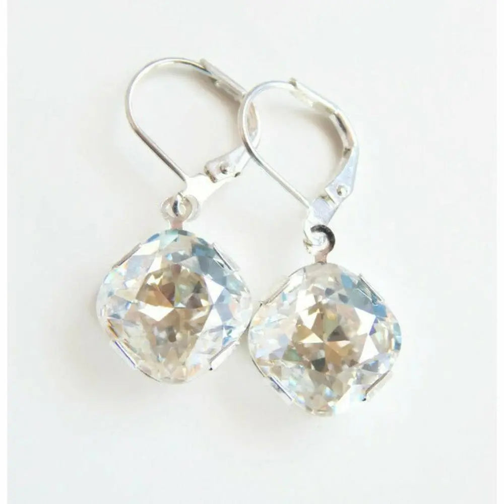 Moonlight crystal dangle earrings LoveYourBling