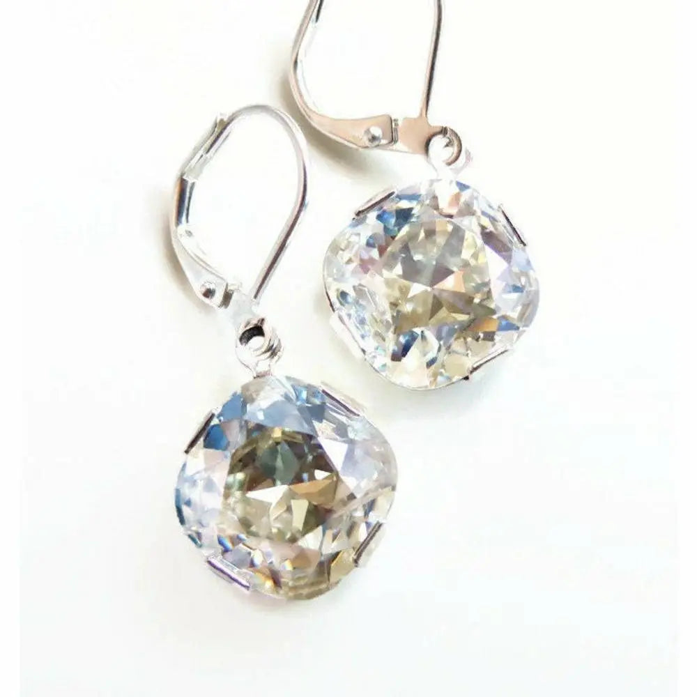 Moonlight crystal dangle earrings LoveYourBling
