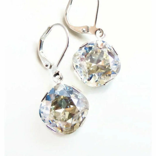 Moonlight crystal dangle earrings LoveYourBling