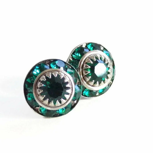 Emerald Green Crystal vintage LoveYourBling