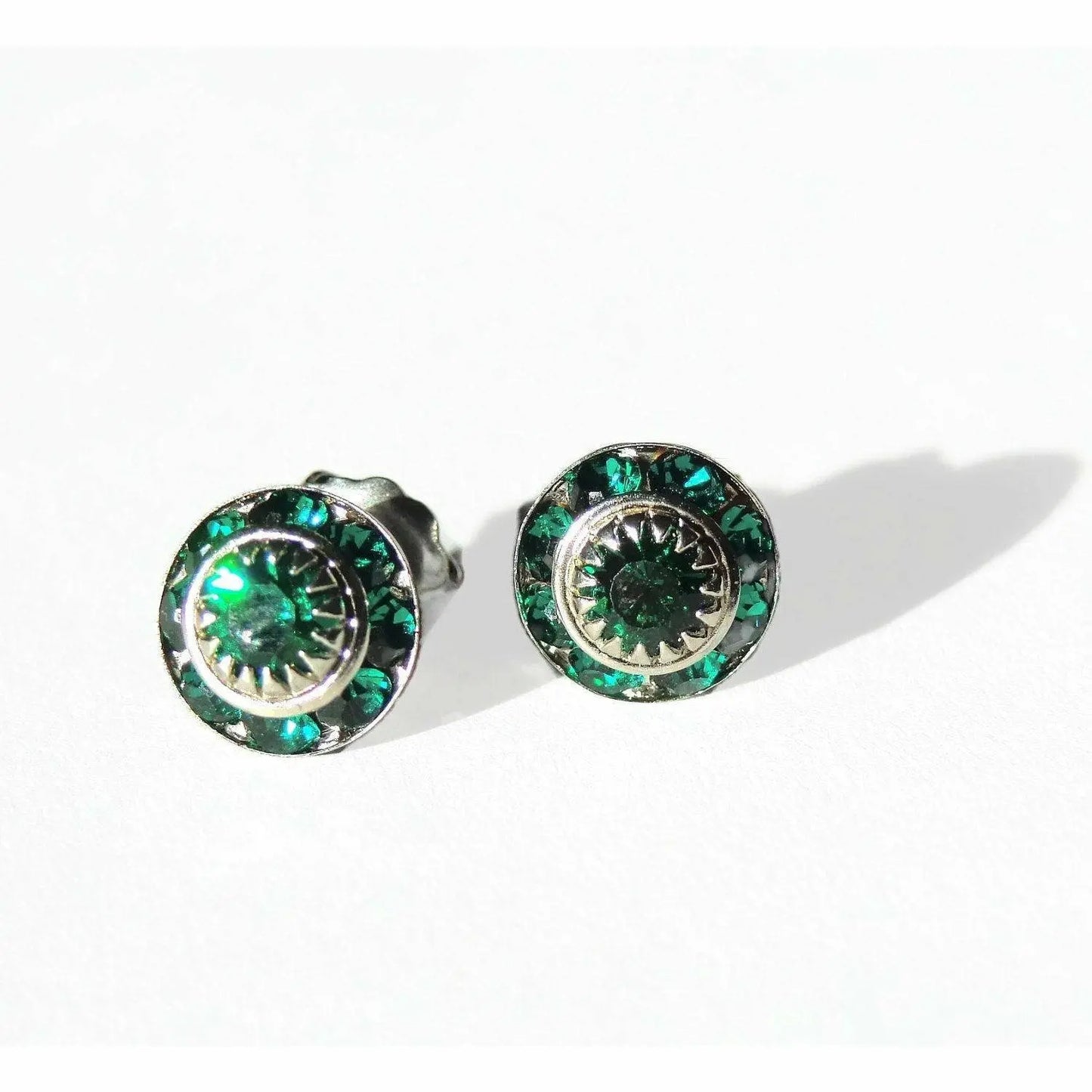 Emerald Green Crystal vintage LoveYourBling