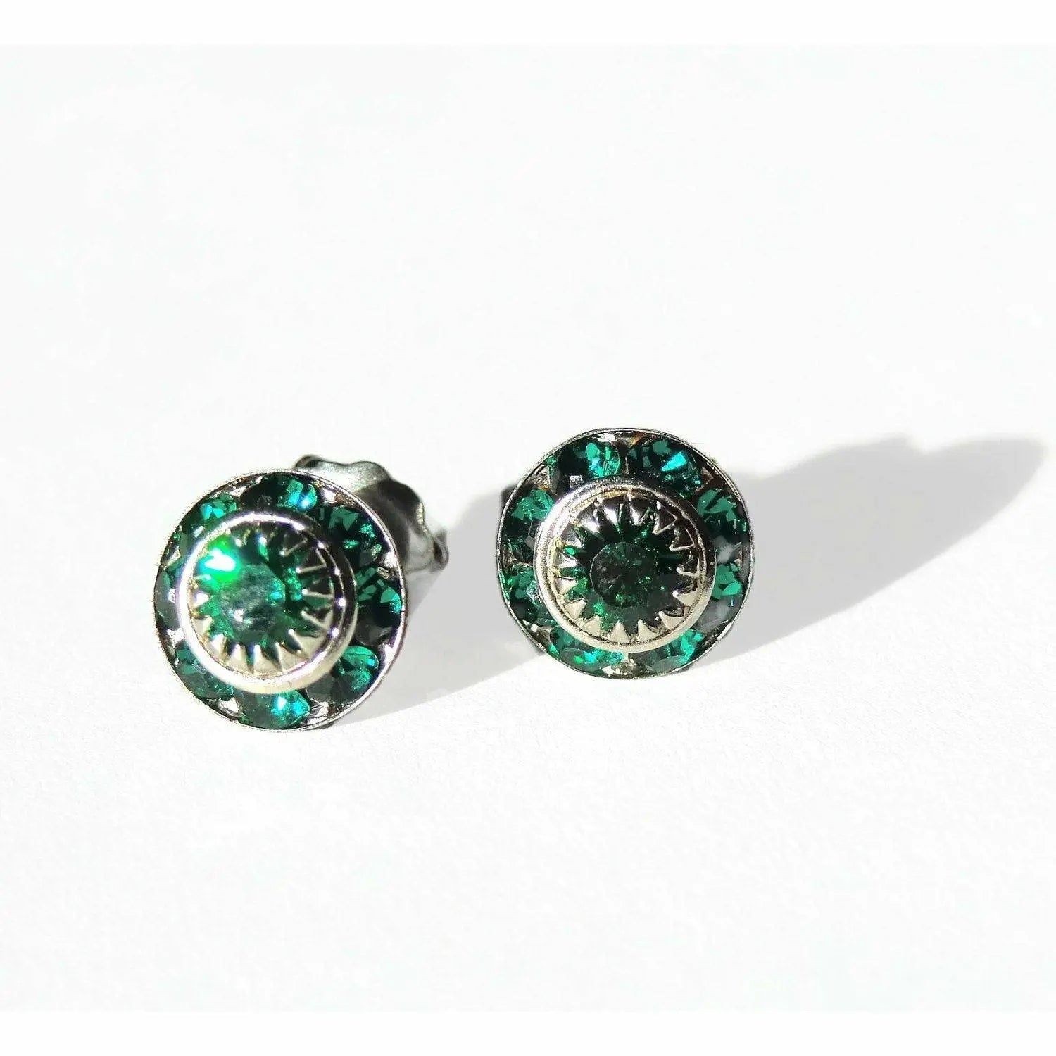 Emerald Green Crystal vintage LoveYourBling