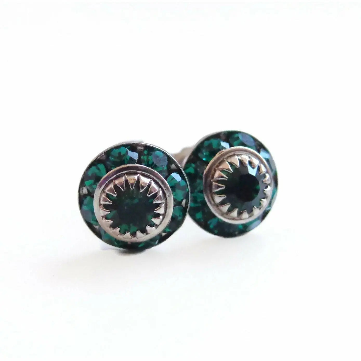 Emerald Green Crystal vintage LoveYourBling