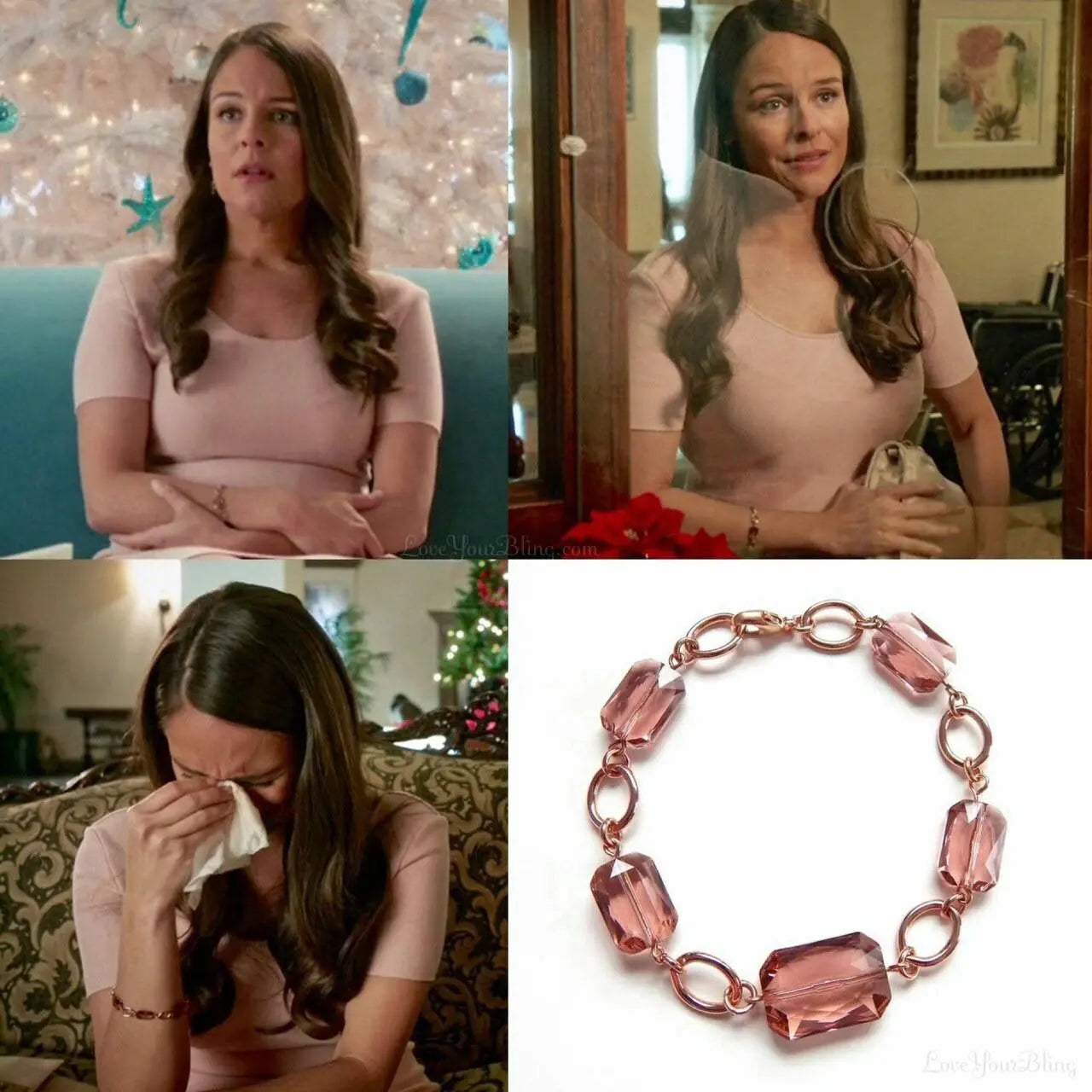 Rose gold crystal bracelet - as seen on Jane the Virgin LoveYourBling
