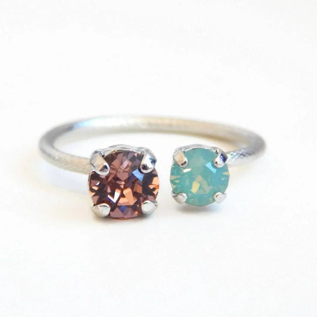 Open ring crystal ring LoveYourBling
