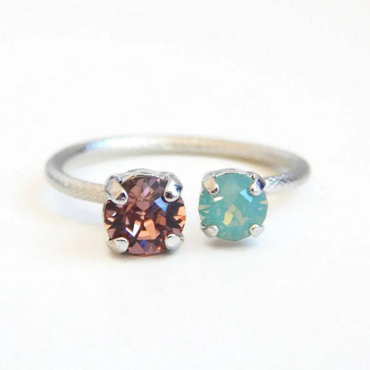 Open ring crystal ring LoveYourBling