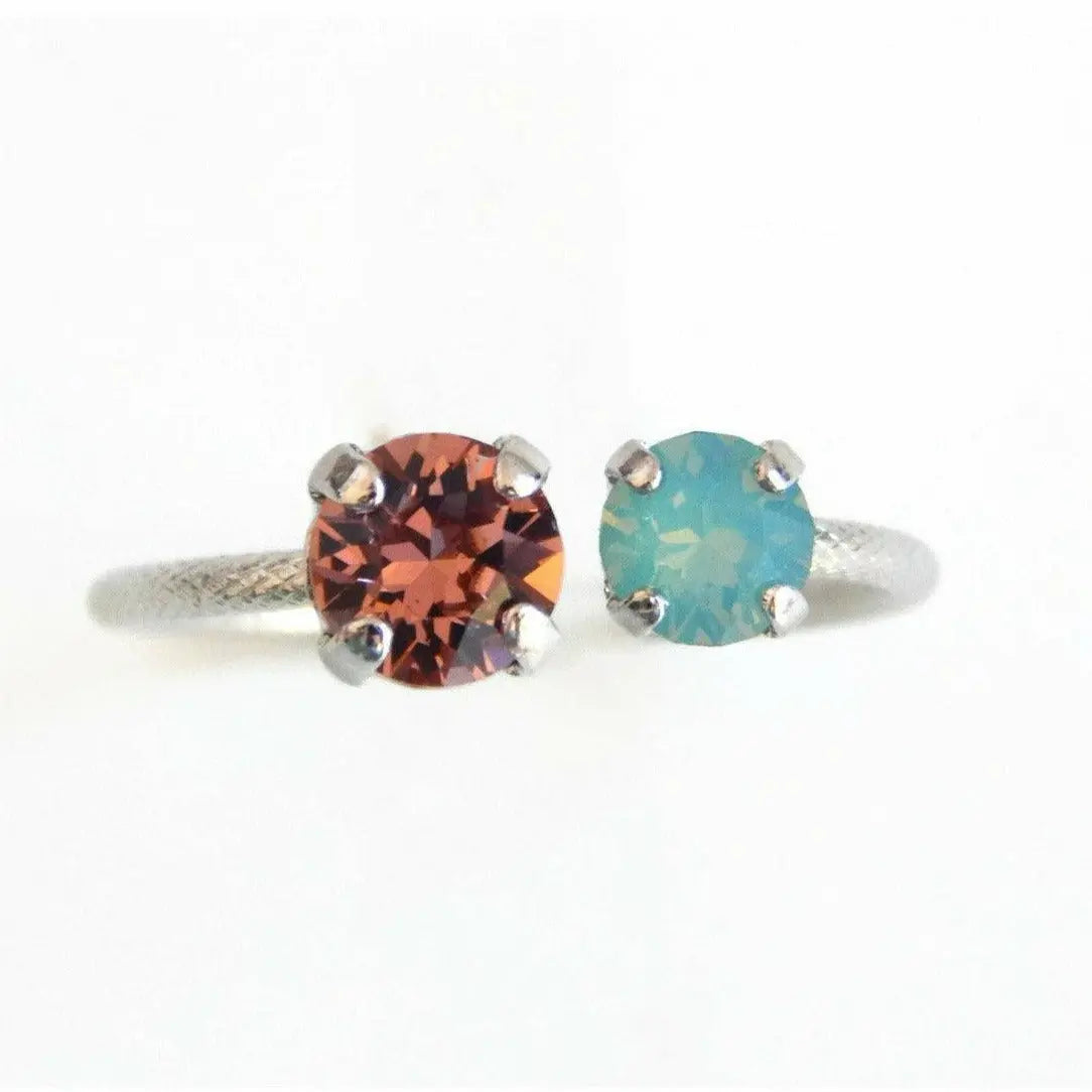 Open ring crystal ring LoveYourBling