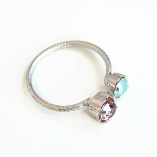 Open ring crystal ring LoveYourBling