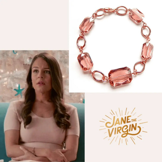 Rose gold crystal bracelet - as seen on Jane the Virgin LoveYourBling