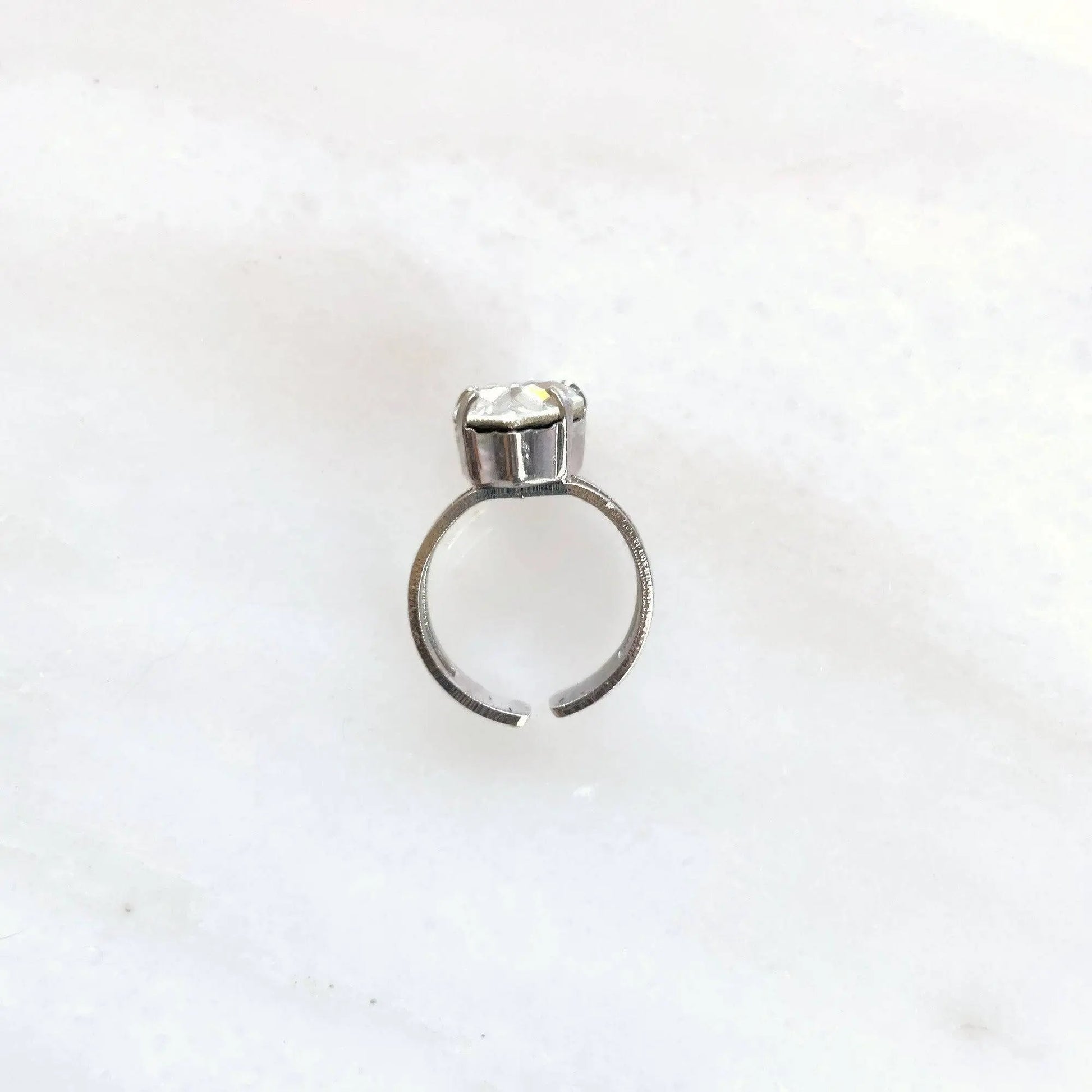 Clear pear crystal ring LoveYourBling