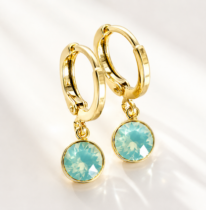 Boucles d'oreilles créoles étoile de mer dorées