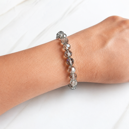 Silver crystal bracelet