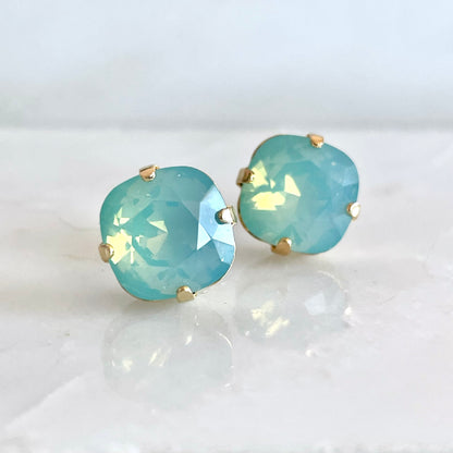 Pacific opal crystal post earring