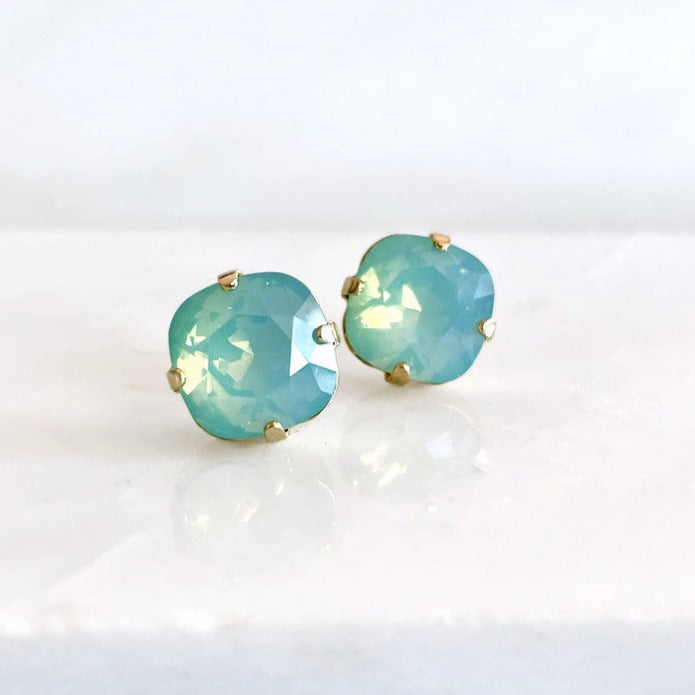 Pacific opal crystal post earring