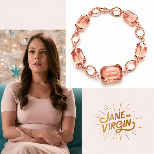 Rose gold crystal bracelet - as seen on Jane the Virgin