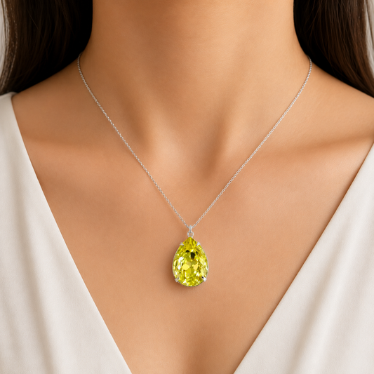 Jonquil Teardrop Pear Pendant
