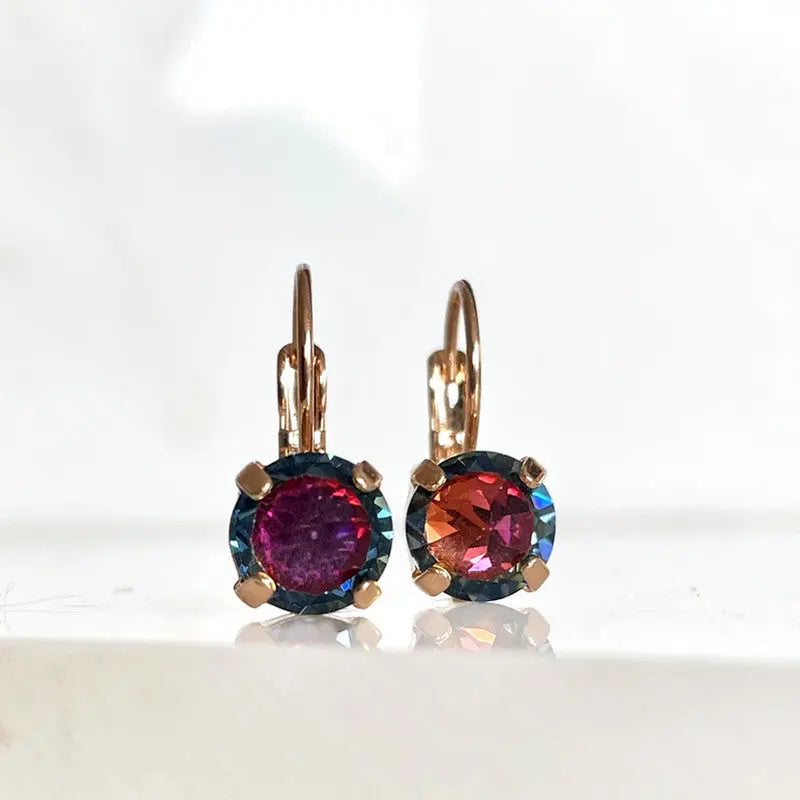 Dark Rainbow Lever back Earrings LoveYourBling