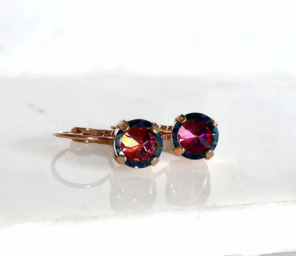 Dark Rainbow Lever back Earrings LoveYourBling
