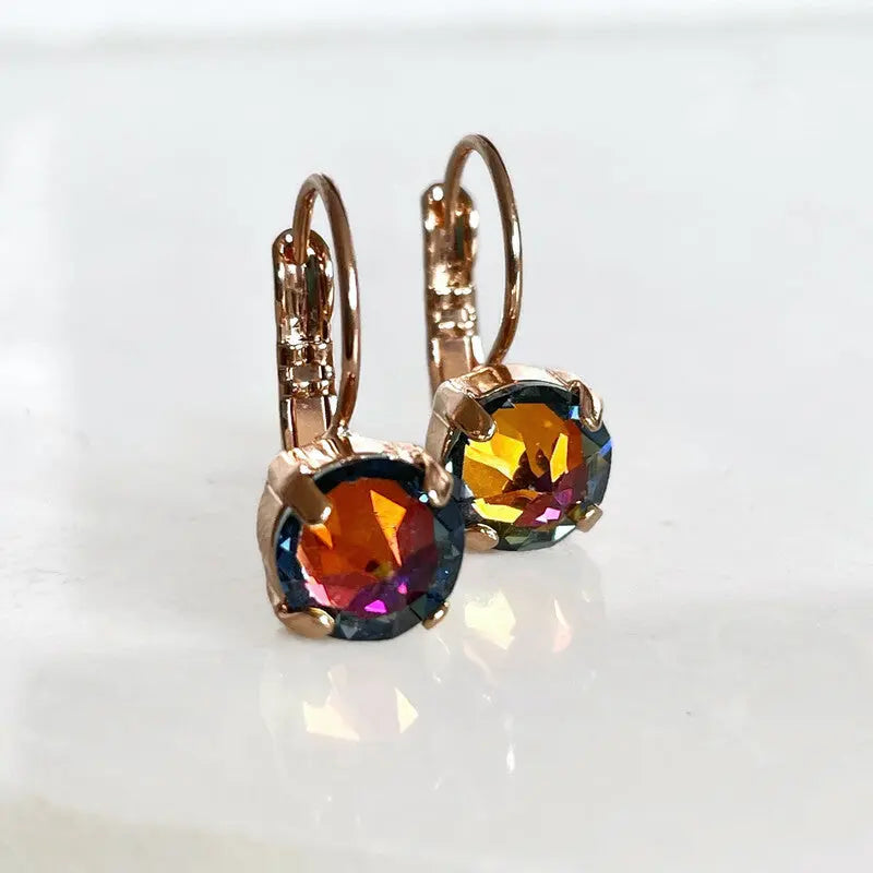 Dark Rainbow Lever back Earrings LoveYourBling