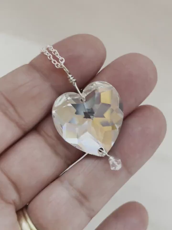Natural Crystal Heart Pendant Necklace, Rock Crystal Heart Necklace, Clear Crystal  Pendant, Rock Crystal Jewelry Gift for Her Birthday. - Etsy | Rock crystal  necklace, Rock crystal jewelry, Crystal heart necklace
