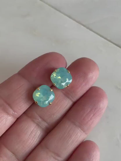 Pacific opal crystal post earring