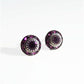 Purple crystal stud earrings
