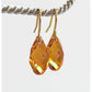 Topaz teardrop briolette earrings