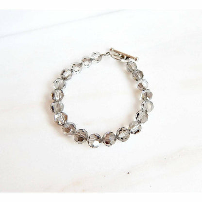 Pulsera de cristal de plata