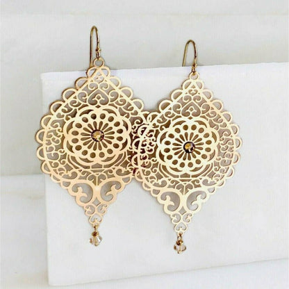 Filigree earrings boho earrings