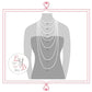 Mint green and clear crystal necklace