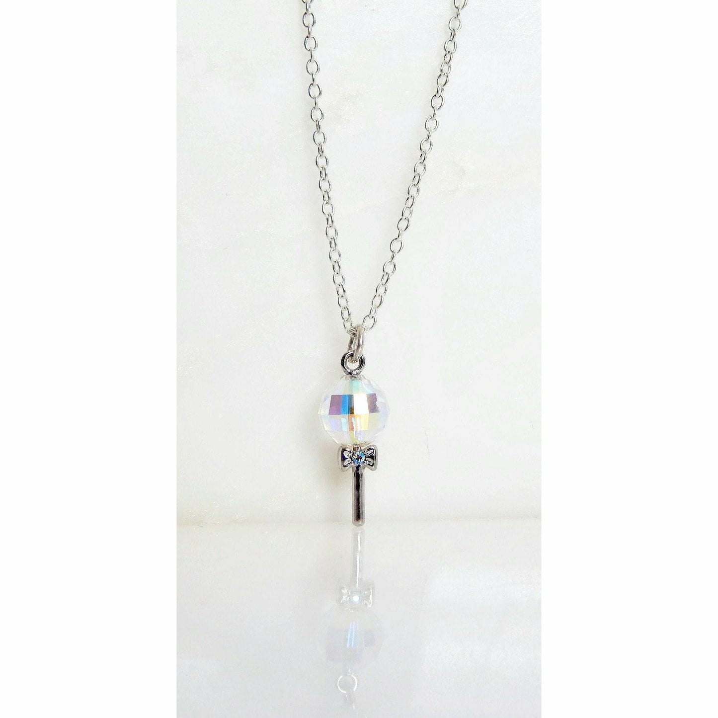 Crystal lollipop necklace