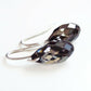 Black diamond crystal earrings