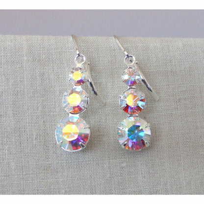 Clear AB Crystal Earrings