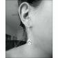 Clear teardrop crystal earrings