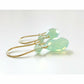 Mint Green Opal Crystal Teardrop Earrings