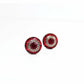Bright Red Swarovski Crystal Post Earrings